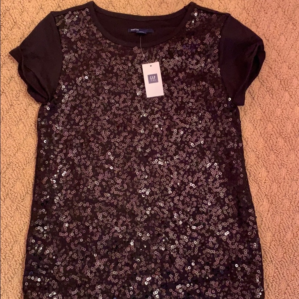Black sequin shirt